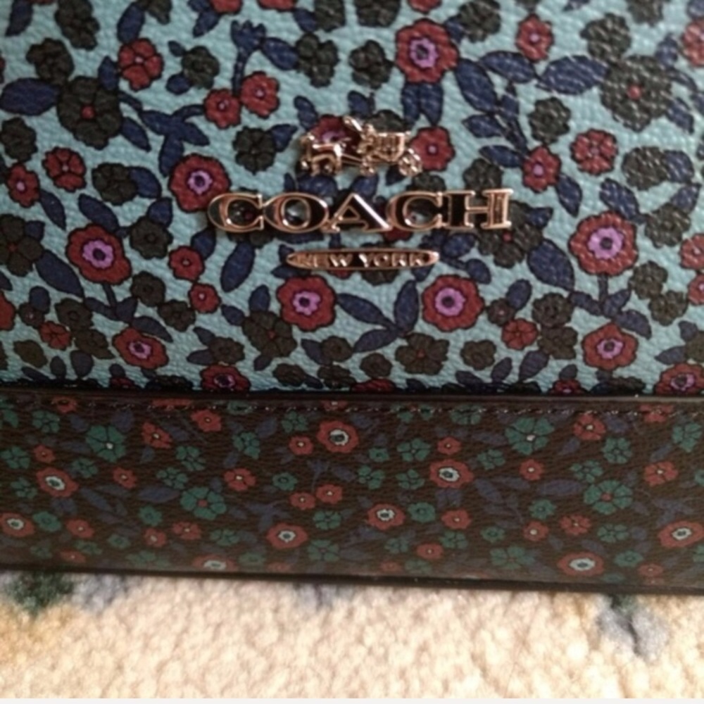 COACH SIERRA SATCHEL FLORAL PRINT HANDBAG - Picture 4 of 5